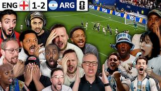ARGENTINA HATERS MELTDOWN 😡 England Fans Left HEARTBROKEN After 92' Minute Winner! | Reactions