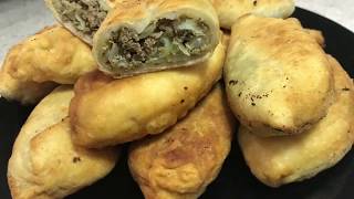 457. Очень вкусные пирожки с мясом и капустой. Patties with meat and cabbage