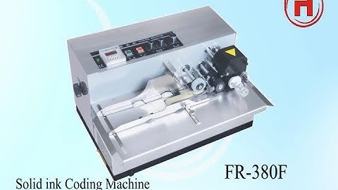 380F Solid Ink Coding Machine print on the box,expiry Date Printing Machine Coder