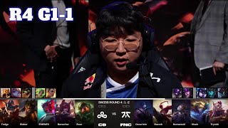 C9 vs FNC - Game 1 | Day 6 LoL Worlds 2023 Swiss Stage | Cloud 9 vs Fnatic G1 full