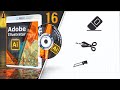 ادوات المسح و التقطيع في برنامج الإليستراتور- eraser &amp; scissors &amp; Knife Tools in Illustrator