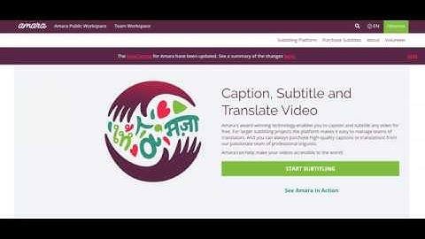 Adding Subtitle Files to a Video Using Amara