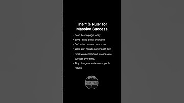 The "1% Rule" for Massive Success