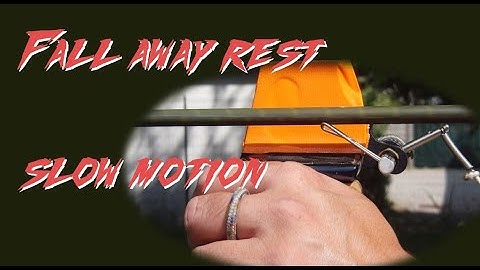 Slow motion compound fall-away rest