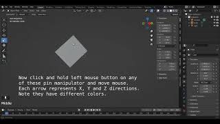 Blender basics: move rotate scale