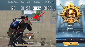 Killed A Noob 😂 In Conqueror Lobby - SAMSUNG A3,A5,A7,J2,J5,J7,S5,S6,S7,S9,A10,A20,A30,A50,A70