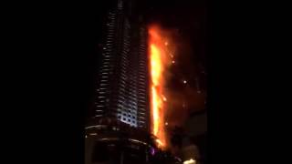 Großfeuer in Dubai zu Silvester 2015/2016