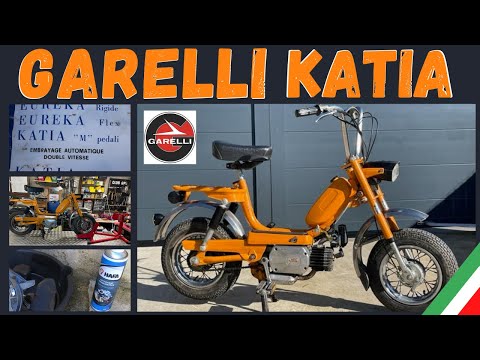 I fell for a GARELLI KATIA "M" pedal moped. Small 2T Italian moped Super Vintage. Take a look!