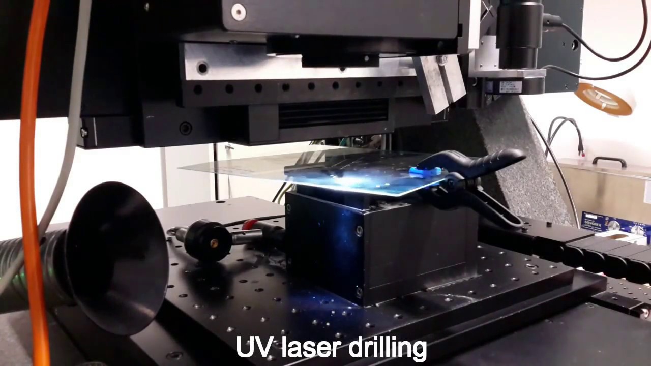 UV laser drilling of glass YouTube