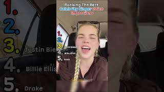 Ranking The Best Celebrity Singer Voice Impressions #singer #singing #fyp #shorts #ranking