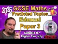 Edexcel GCSE Maths - Predicted Paper 3 - November Resits 2025 -  Higher Tier