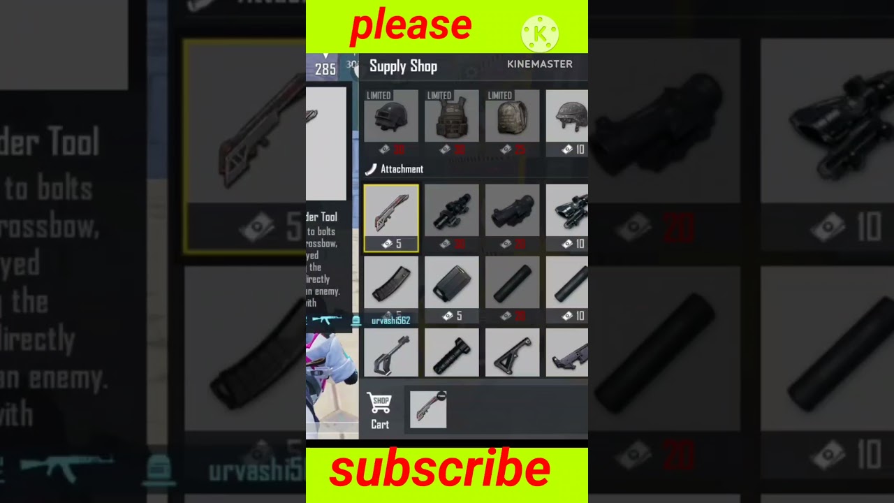 Crossbow grenade  | Crossbow | BGMI Crossbow | 