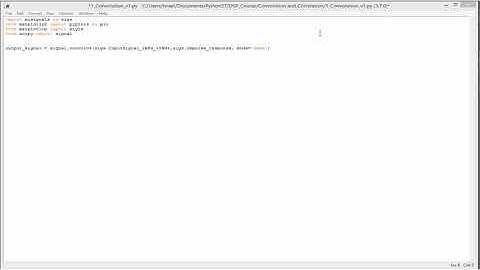 Python DSP :  Covolving two signals