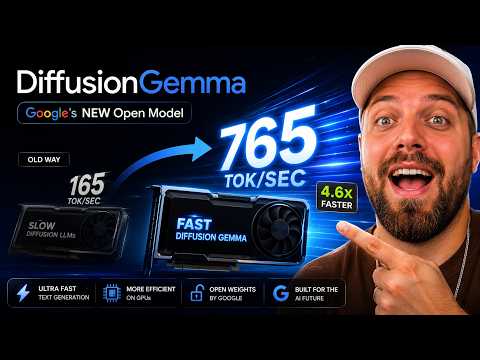 Google gemmadiffusion model 4x times more tokens