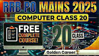 RRB PO Mains Computer Awareness Class 20 | Top 50 Most Important MCQs