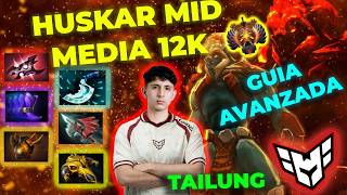 GUIA AVANZADA COMPLETA CON HUSKAR MID ITEMS Y ROTACIONES QUE DEBES SABER PARA GANAR |  RANK 12K 😲