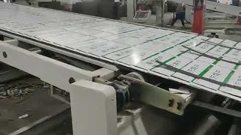 Máy in Flexo 4 màu kèm xẽ rãnh TH920 tốc độ 300 in sản phẩm thùng chuối thực phẩm