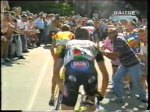 Racconigi- Oropa 15°tappa Giro d' Italia 1999 Marco Pantani RAI