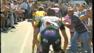 Racconigi- Oropa 15°tappa Giro d' Italia 1999 Marco Pantani RAI