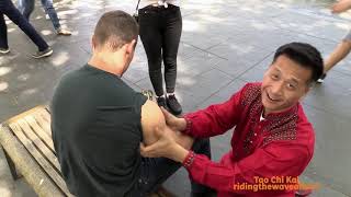 ASMR outside - massage - Helping Tourist - Pay It Forward - Tao Chi Ka