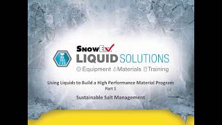 Using Liquids to Build a High Performance Material Program - Part 1
