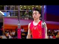 Zou jingyuan gold medal parallel bars final worlds 2018 doha  gymnastics international