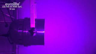 Eurolite Led Par-64 Rgba 10Mm Short Spot. Professional Spot As Led Dmx Model