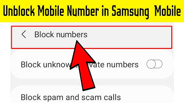 Block & Unblock  Mobile Number in Samsung a22 5g Mobile  phone