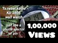 KADIO 3806 WALL WATCH RESETTING