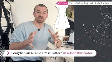 Extend Your A-line Dress Pattern in Adobe Illustrator - Easy Guide!