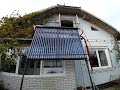 Solarkollektoren (Sonnenkollektor) für Heizung.  Test  im December  2020.