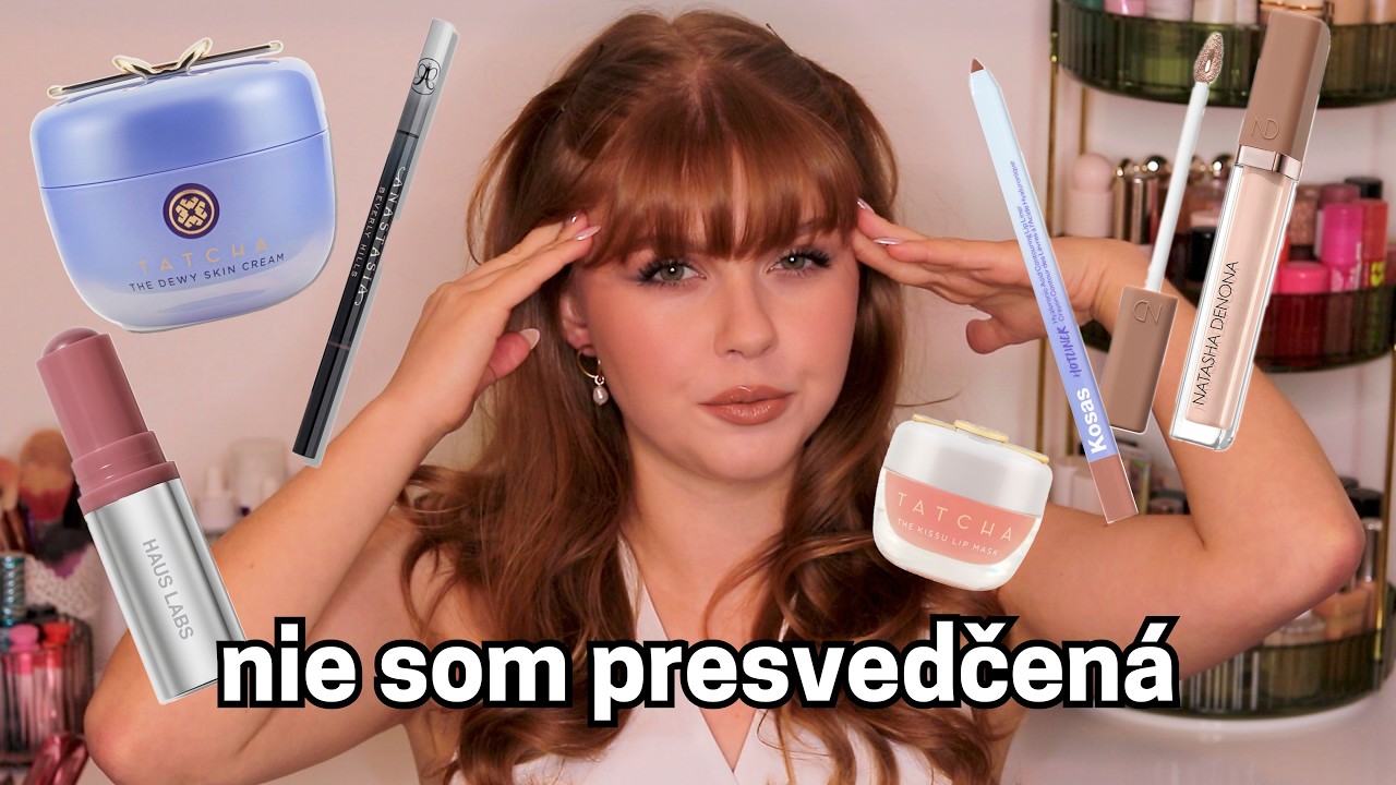 SKLAMAL MA HIGH-END ?! | Skúšam iconic produkty 🫢 (Tatcha, Natasha Denona, Haus Labs) ✨