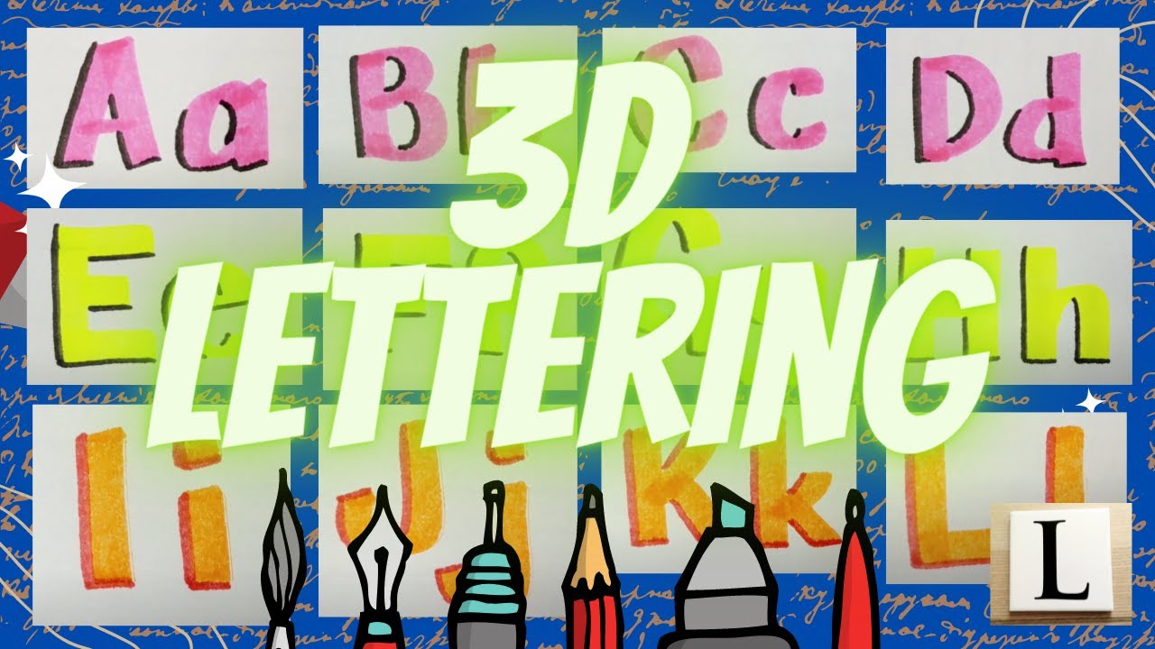 3D Lettering Practice 