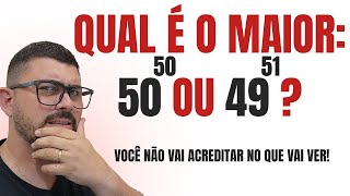49⁵¹ É MAIOR QUE 50⁵⁰?! NINGUÉM ACREDITA ATÉ VER! POTÊNCIA/MATEMÁTICA