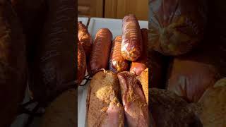 Финал копчения! Готовьте с удовольствием!!! #мясо #колбасы #домашнеекопчение #коптильня #алматы