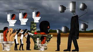 Tv Man Vs Skibidi Toilet. Animation Drawing Cartoon 2.