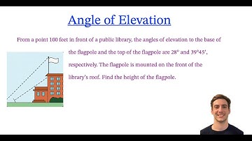 Math Trigonometry: Challenging Angle of Elevation Word Problem (Trig Tricks)