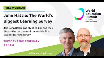 Professor John Hattie: The World's Biggest Learning Survey