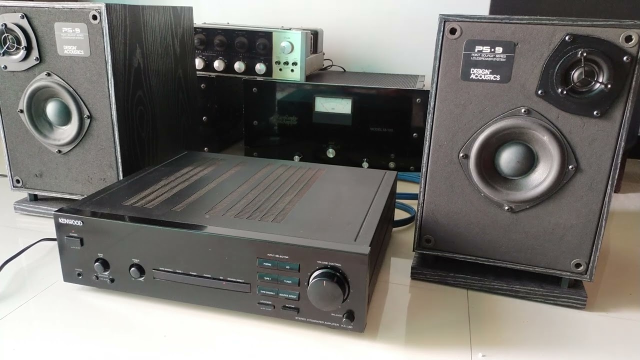 kenwood KA-1080 amplifier black glodsy - YouTube