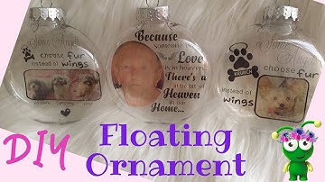 Floating Ornament | In memory of | Print then Cut | Cricut