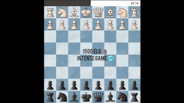 Checkmate 💎 1500 Elo game🗿 intense Game 🥶 #magnuscarlsen #chess #chesscom #checkmate #chesspuzzle