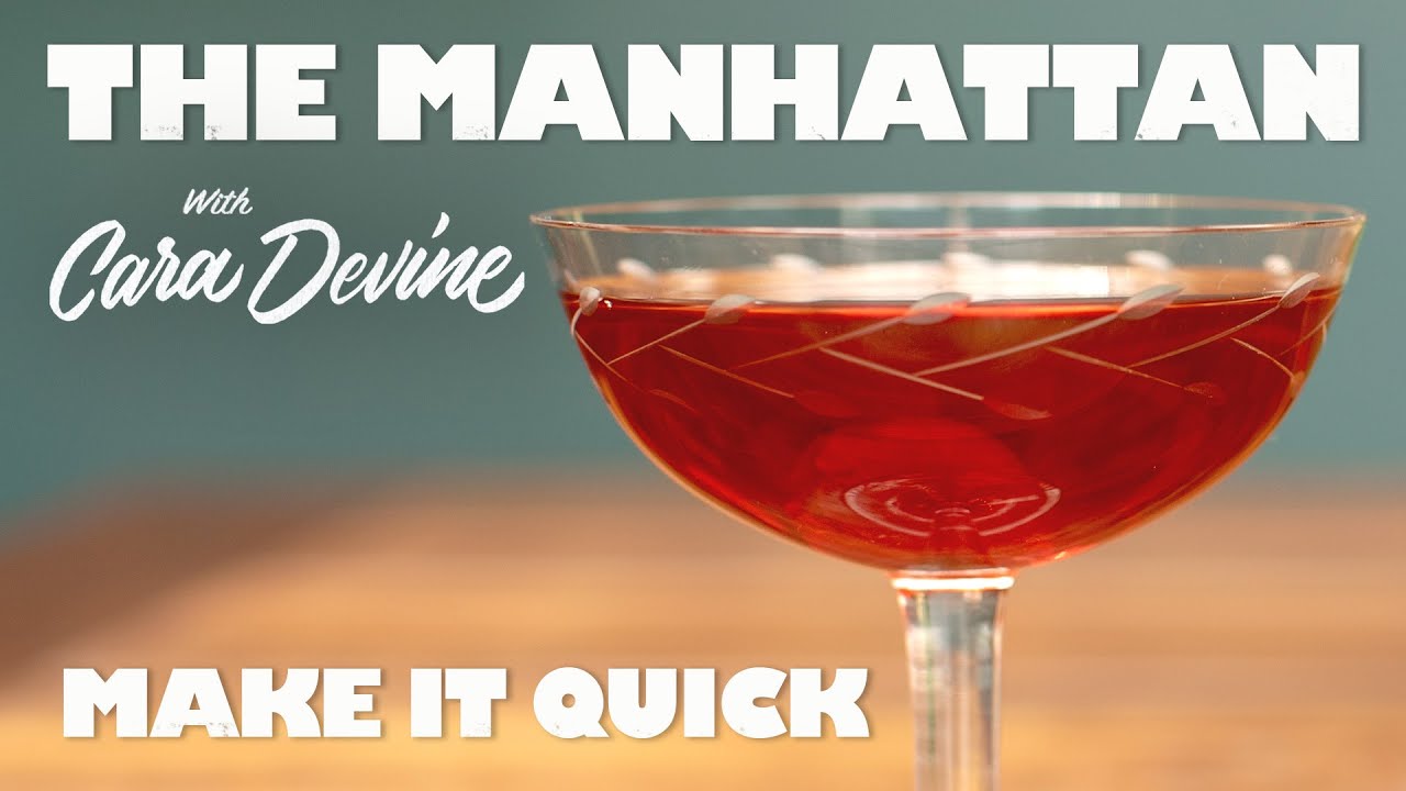 How to make a Classic Manhattan Cocktail QUICK!