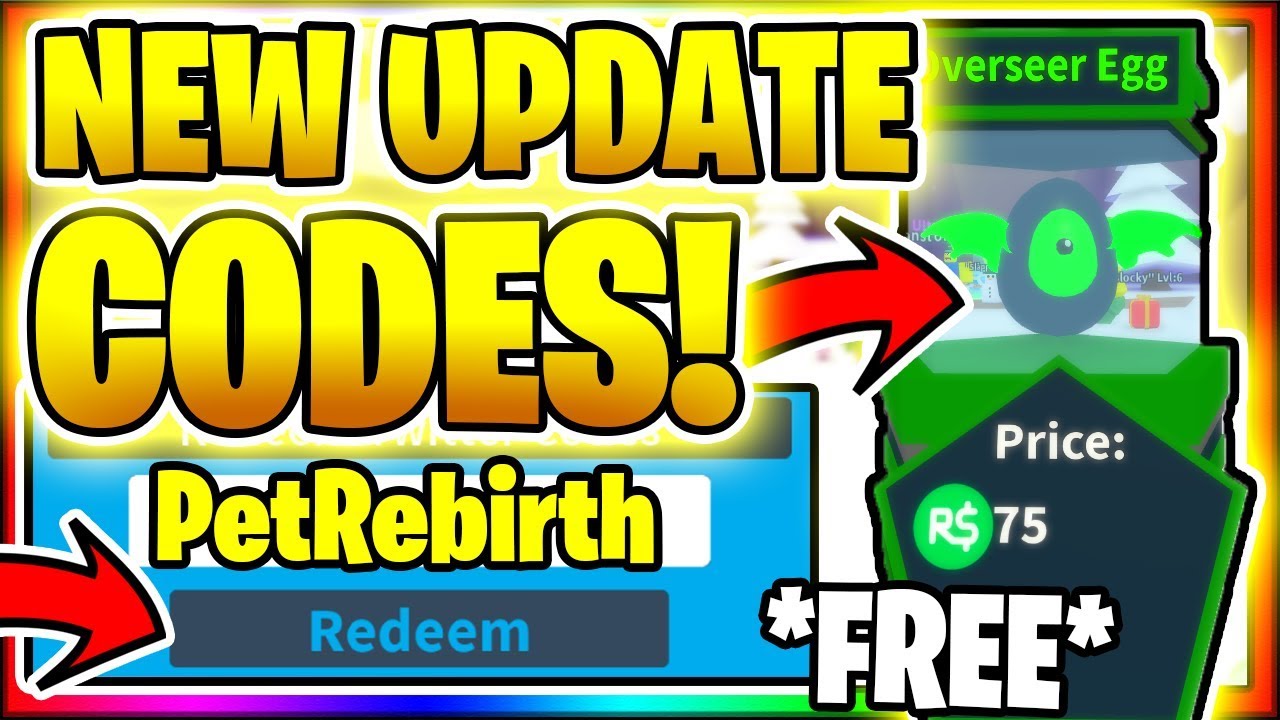 All New Secret Op Working Codes Pet Rebirths Update Roblox - all new noob simulator 2 new area update codes 2019 noob simulator 2 new area update roblox