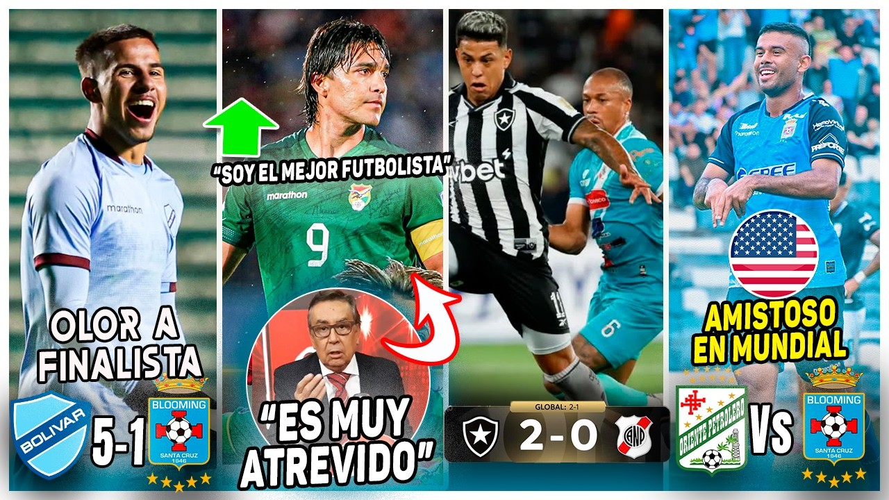 BOLIVAR APLASTÓ a BLOOMING (5-1) | PRENSA BOLIVIANA FURIOSA Y CALLA a MARTINS | EL CLASICO en USA