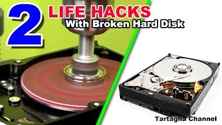 2 AMAZING Life Hacks - Turn HDD into Lathe and sander