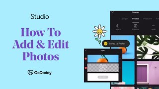 How to Add & Edit Photos | GoDaddy Studio screenshot 1