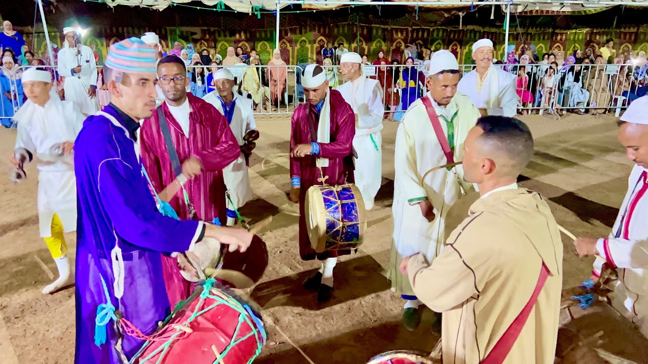 موسم كناوة اولاد برحيل اسمكان ادوز gnawa adouz طرح سخون مع تخليفات لحسن الشاوي 🔥