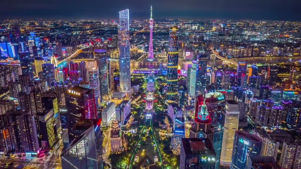 The Night in Guangzhou, China