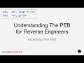 Understanding the peb for reverse engineers