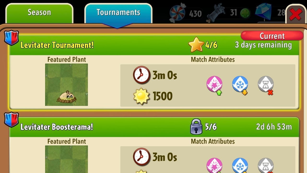 Levitater Tournament! | Brain Stem Season | PvZ2 